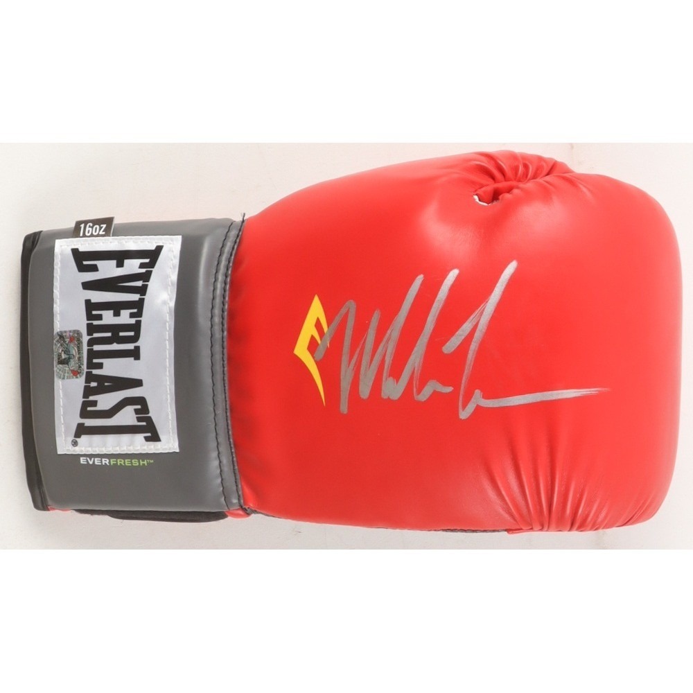 Mike Tyson Signed Red Everlast Boxing Glove Fiterman Sports COA Autograph